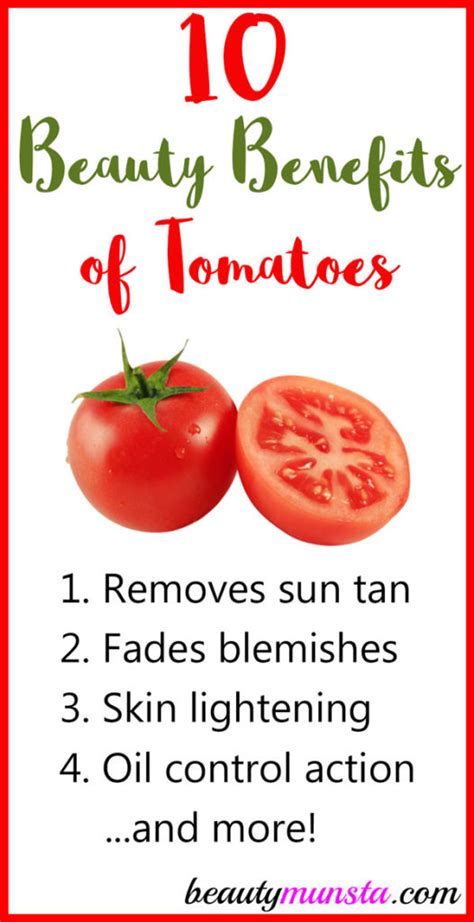 top 10 beauty benefits of tomatoes with recipes that work beautymunsta
