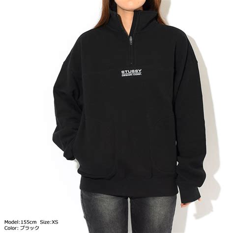 楽天市場 ステューシー Stussy トレーナー メンズ And レディース Mock Neck Half Zip Stussy Sweat