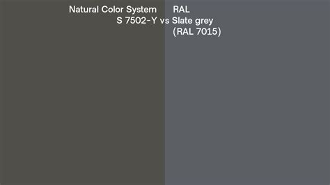 Natural Color System S Y Vs Ral Slate Grey Ral Side By Side