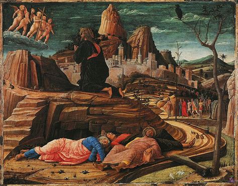Christ On The Mount Of Olives 1 1455 — Andrea Mantegna