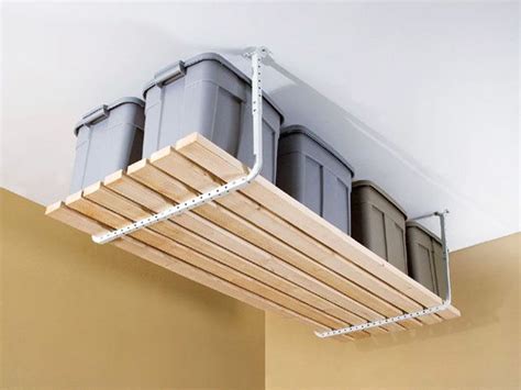 Besides, it comes with easy installation instructions, though you may need some tools and assistance. garage ceiling storage | Diy overhead garage storage ...