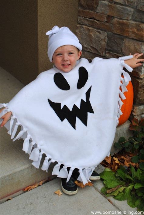 Make A Cute No Sew Ghost Costume For Your Little Spook With This