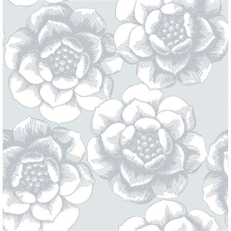 2763 24240 Floral Silver Fanciful By A Street Prints