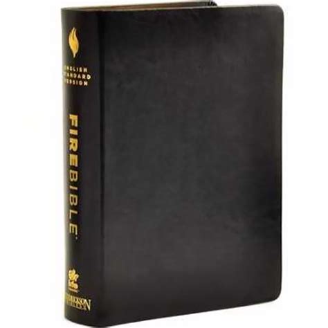 Esv Fire Bible Genuine Leather Experience Elle