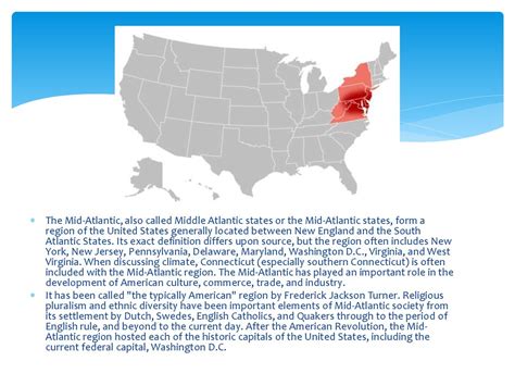 The Mid Atlantic Region Of The United States Online Presentation