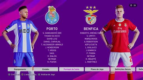 Head to head statistics and prediction, goals, past matches, actual form for super cup. Porto vs Benfica - MyClub eFootball PES 2020 - YouTube