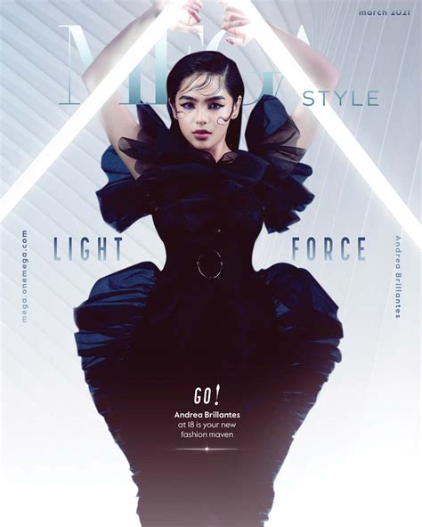 all the designers andrea brillantes wore on her first megastyle cover