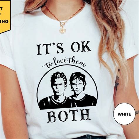 Its Ok To Love Them Both Shirt Etsy