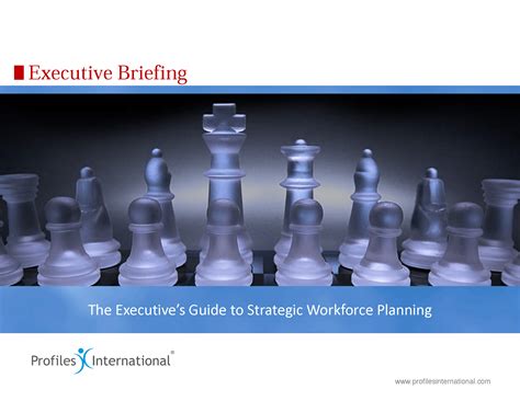 Executives Guide To Strategic Workforce Planning Management Support