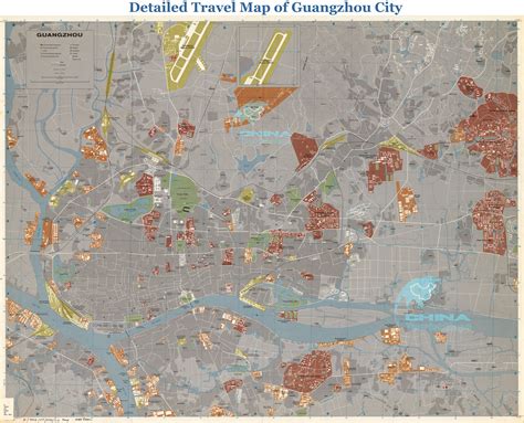 Guangzhou Maps Detailed China Guangzhou Attraction