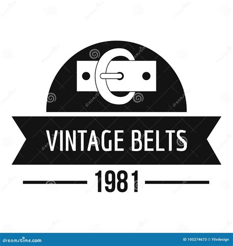 Buckle Vintage Logo Simple Black Style Stock Vector Illustration Of