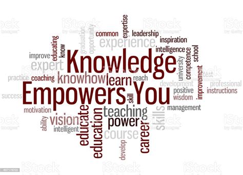 Knowledge Empowers You Word Cloud Concept 8 Stock Illustration