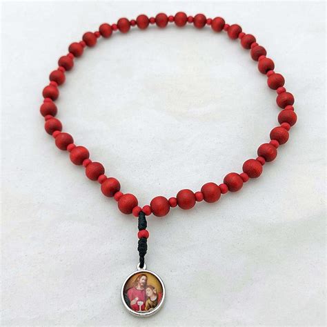 Blessed Sacrament Chaplet Wood Beads