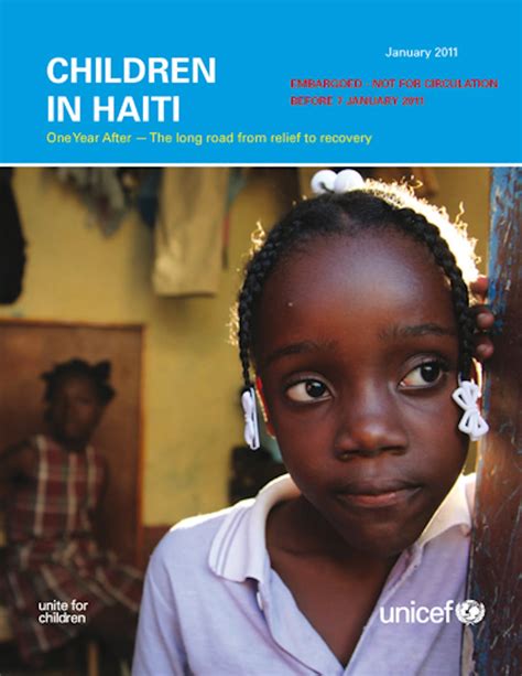 I Bambini Di Haiti A Un Anno Dal Terremoto Rapporto Integrale