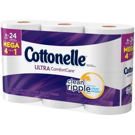 Cottonelle Ultra Comfort Care Mega Roll Bath Tissue 6 Rolls Kroger