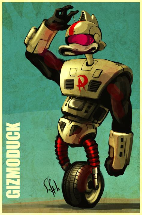 Gizmoduck By Soft H On Deviantart Old School Cartoons Disney Art