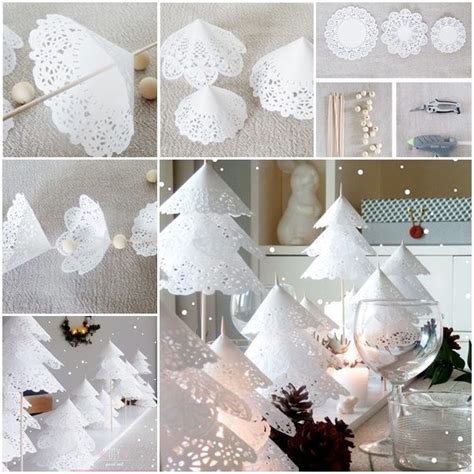 Diy Paper Doily Christmas Tree Tutorial Christmas Tree Decorations