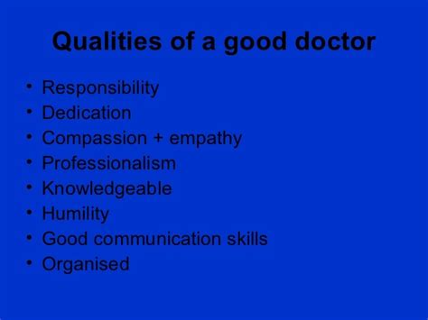 Gmc And What Makes A Good Doctor