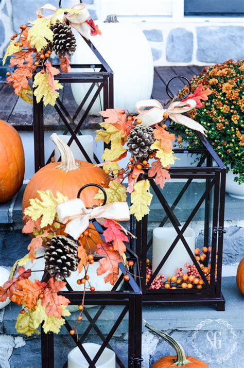 These great lanterns came decorated and that made my fall decorating so so easy! OUTDOOR FALL DECORATING WITH LANTERNS AND A GIVEAWAY ...