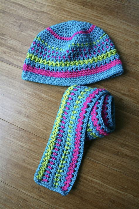 Crochet Hat Pattern Crochet Hat And Scarf Set Pattern Etsy