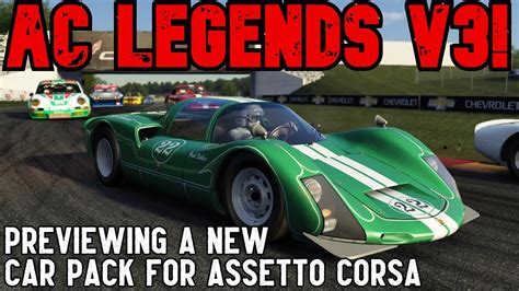 Previewing The Incredible V Assetto Corsa Legends Mod Cars Youtube