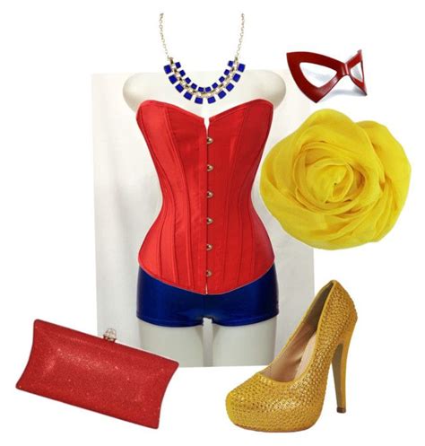 Sexy Generic Super Hero Costume By Chicastic Liked On Polyvore Fashion Stylish Halloween