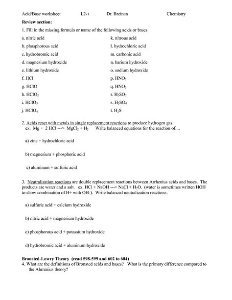 Some of the worksheets for this concept are 11 0405 acids bases salts wkst, chapter 14 creative commons license acidsbases and salts, acids bases and salts, acid base reactions the ph, name ap chem chapter 14 outline acids and bases the, week 8 work chapter 10 acids and bases, bronsted. 12 Best Images of Acid Rain And Ph Worksheet Answers - Acid-Base Chemistry Worksheets, Acids and ...