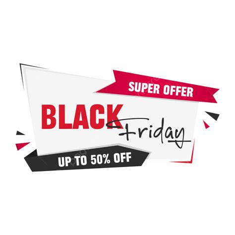 Black Friday Special Discount Offer Banner Tag Design Vector Black