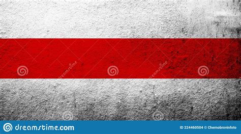 White Red White Flag Of Belarusian Democratic Republic Belarus And