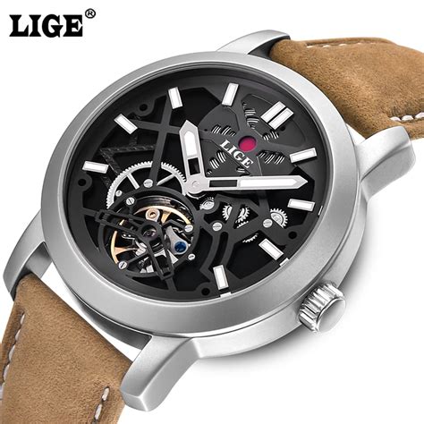 2017 New Lige Mens Watches Luxury Brand Automatic Mechanical Watch Men