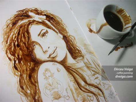 This Artist Paints Celebrity Portraits—with Coffee As Ink Stylecaster