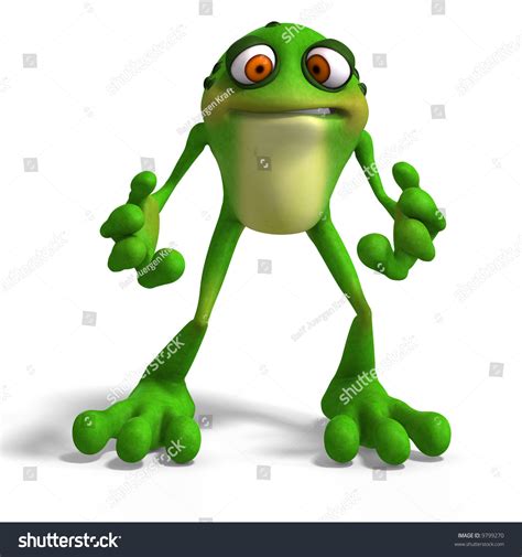 Cartoon Frog Funny Face Contains Clipping Stock Illustration 9799270