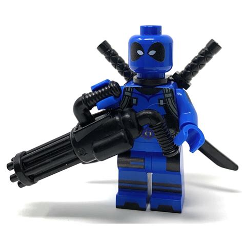 Deadpool Foolkiller Blue Custom Lego Marvel Minifigure The Brick