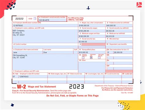 new w 2 form 2023 printable forms free online