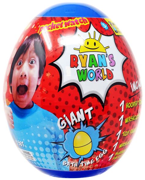 Ryans World Giant Bath Time Egg Mystery Surprise Blue Bonkers Toy Co