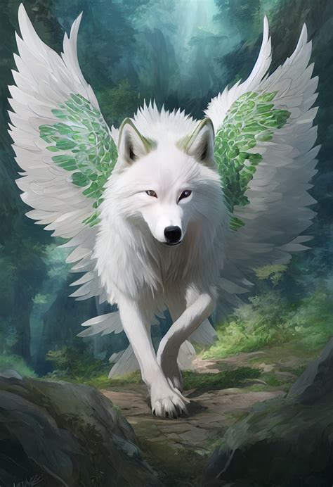 Serigala Putih Bersayap Gambar Gratis Di Pixabay