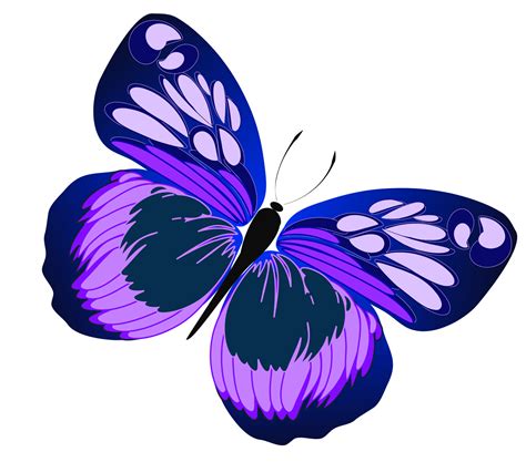 Purple Butterfly Clipart Clipart Best
