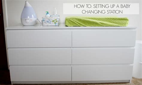 Everything Emily: How To: Setting Up a Baby Changing Station..