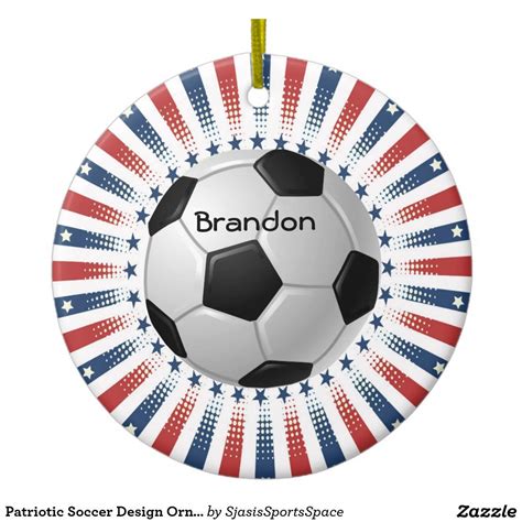 Patriotic Soccer Design Ornament | Patriotic soccer, Soccer, Patriotic