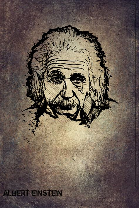 Poster Quadro Albert Einstein Portrait Regalos Merch Posters