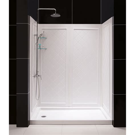 qwall 5 left shower stalls and enclosures at