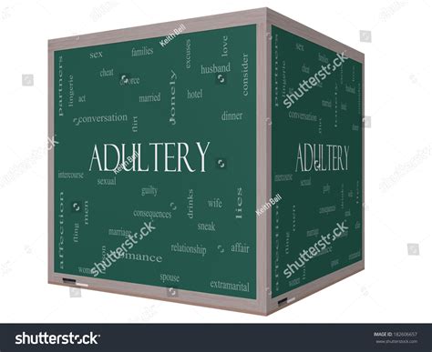 Adultery Word Cloud Concept On 3d Stock Illustration 182606657
