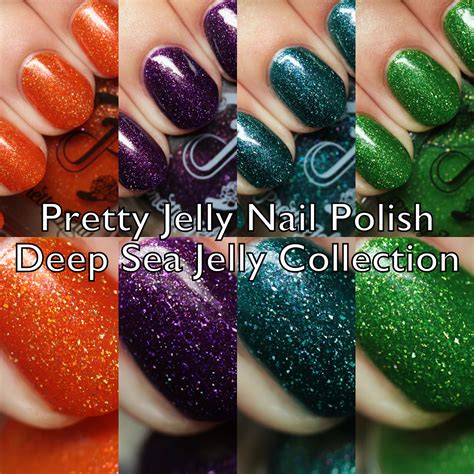 The Polished Hippy Pretty Jelly Nail Polish Deep Sea Jelly Collection