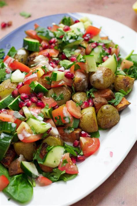 Everyone in the family always requested her potato salad all the time. Roast Potato Salad with Sumac Yoghurt Dressing • The Cook ...