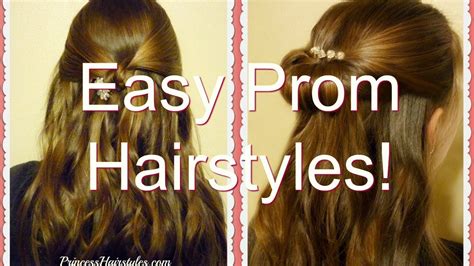 2 Easy Prom Hairstyles In 3 Minutes Youtube