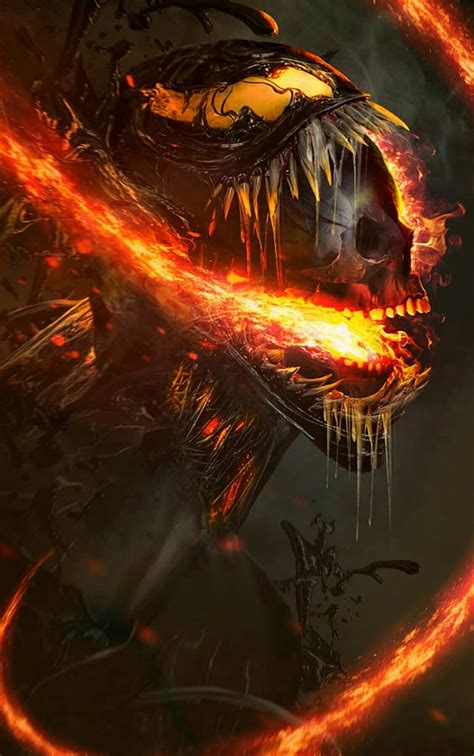 Never Thought Of This Mashup Venom Ghost Rider Art By Bosslogic