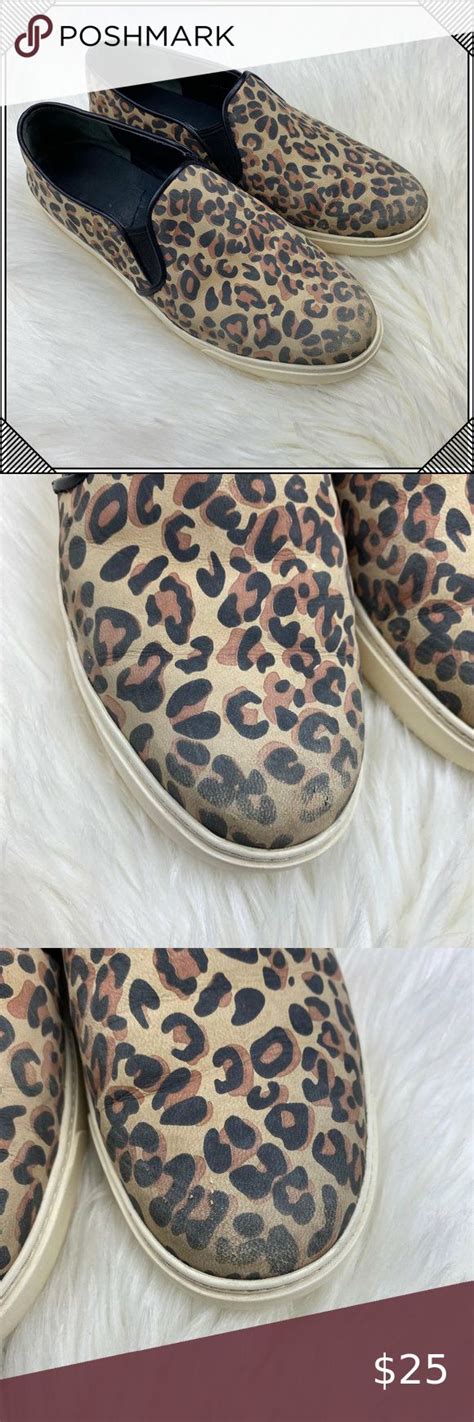 cole haan leopard slip on sneakers shoes leopard slip on sneakers leather slip on shoes