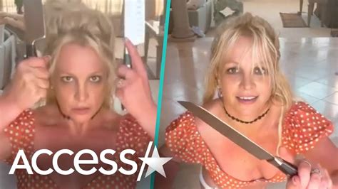 Did Britney Spears Dance W KNIVES In New Video YouTube