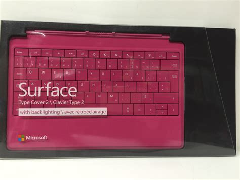 Microsoft Surface Type Cover 2 Keyboard Canadafrench Layout Pinkmagenta