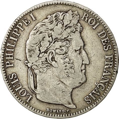 492360 Monnaie France Louis Philippe 5 Francs 1838 Bordeaux Tb